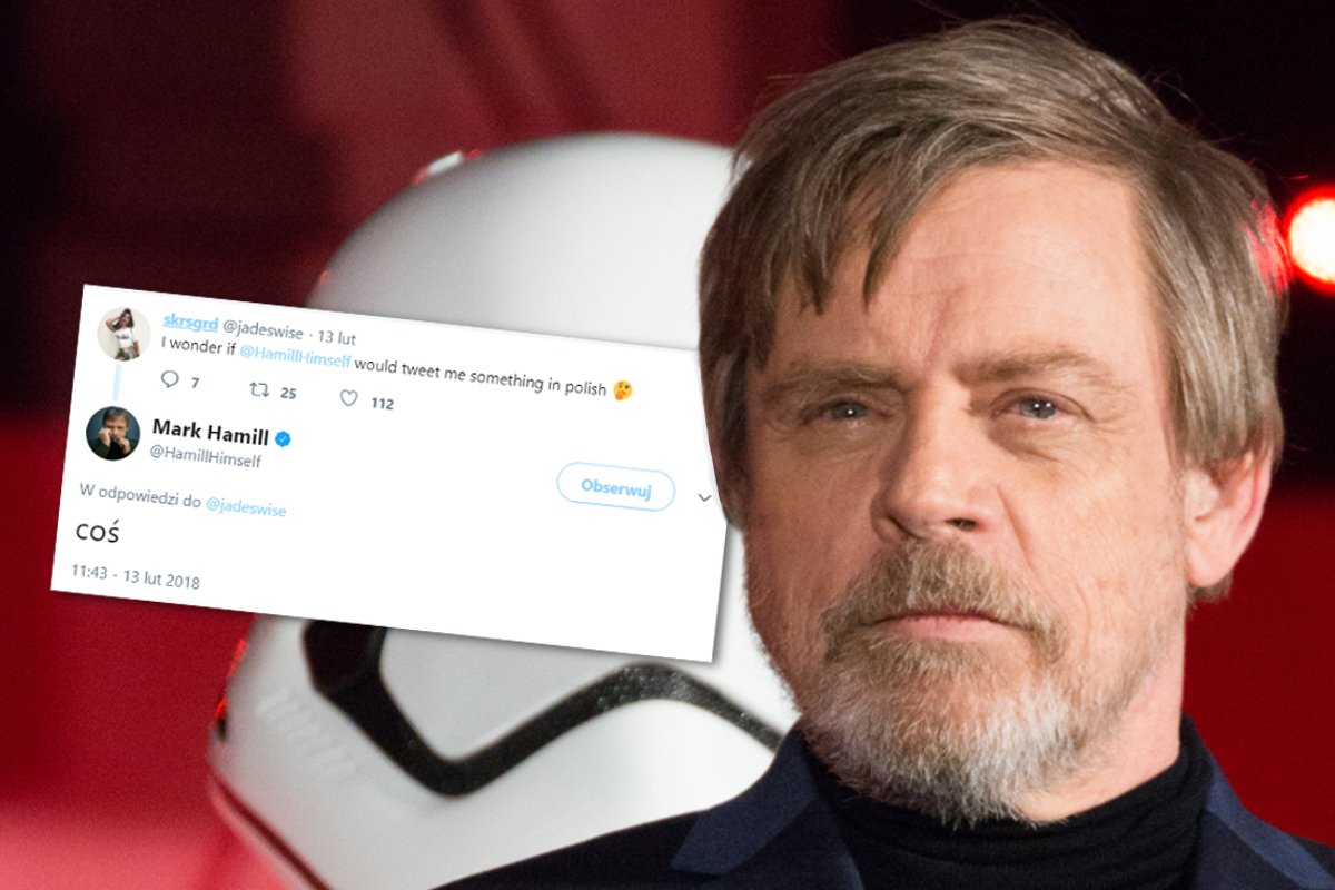 Mark Hamill napisał coś po polsku i udowodnił, że jest prawdziwym Jedi.