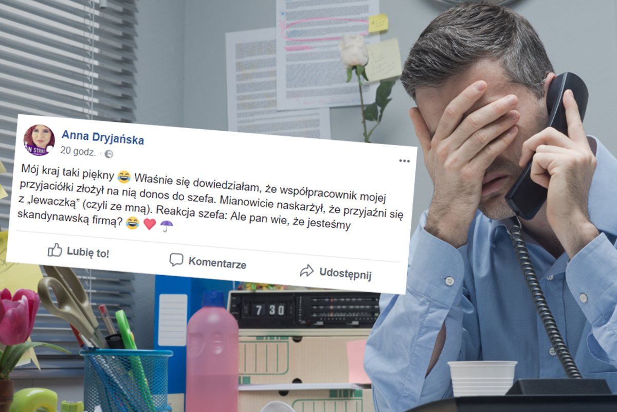 Chciał tylko złożyć donos, zrobił z siebie idiotę.