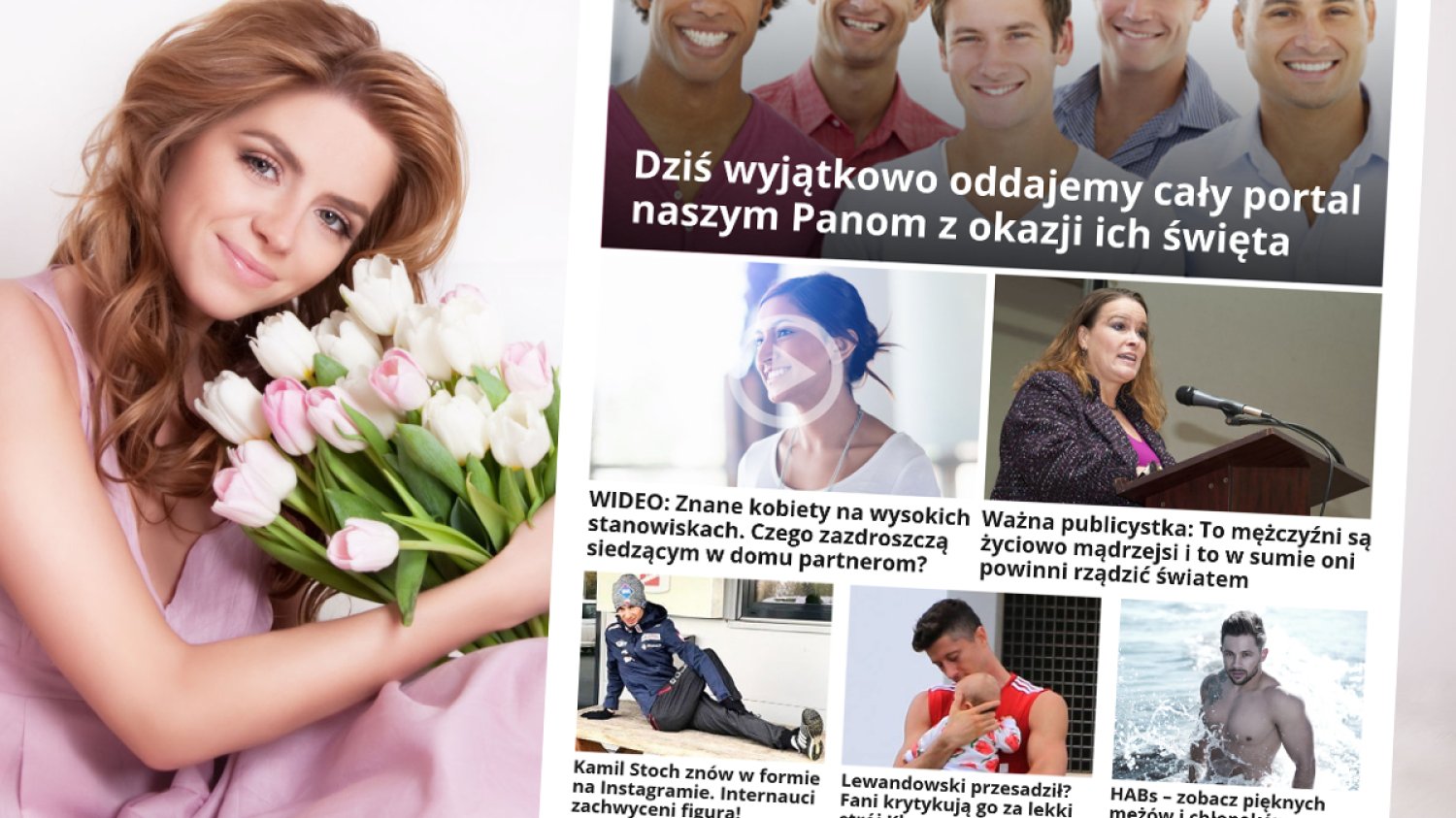 Tak wyglądałyby portale, gdyby traktowały mężczyzn jak kobiety.
