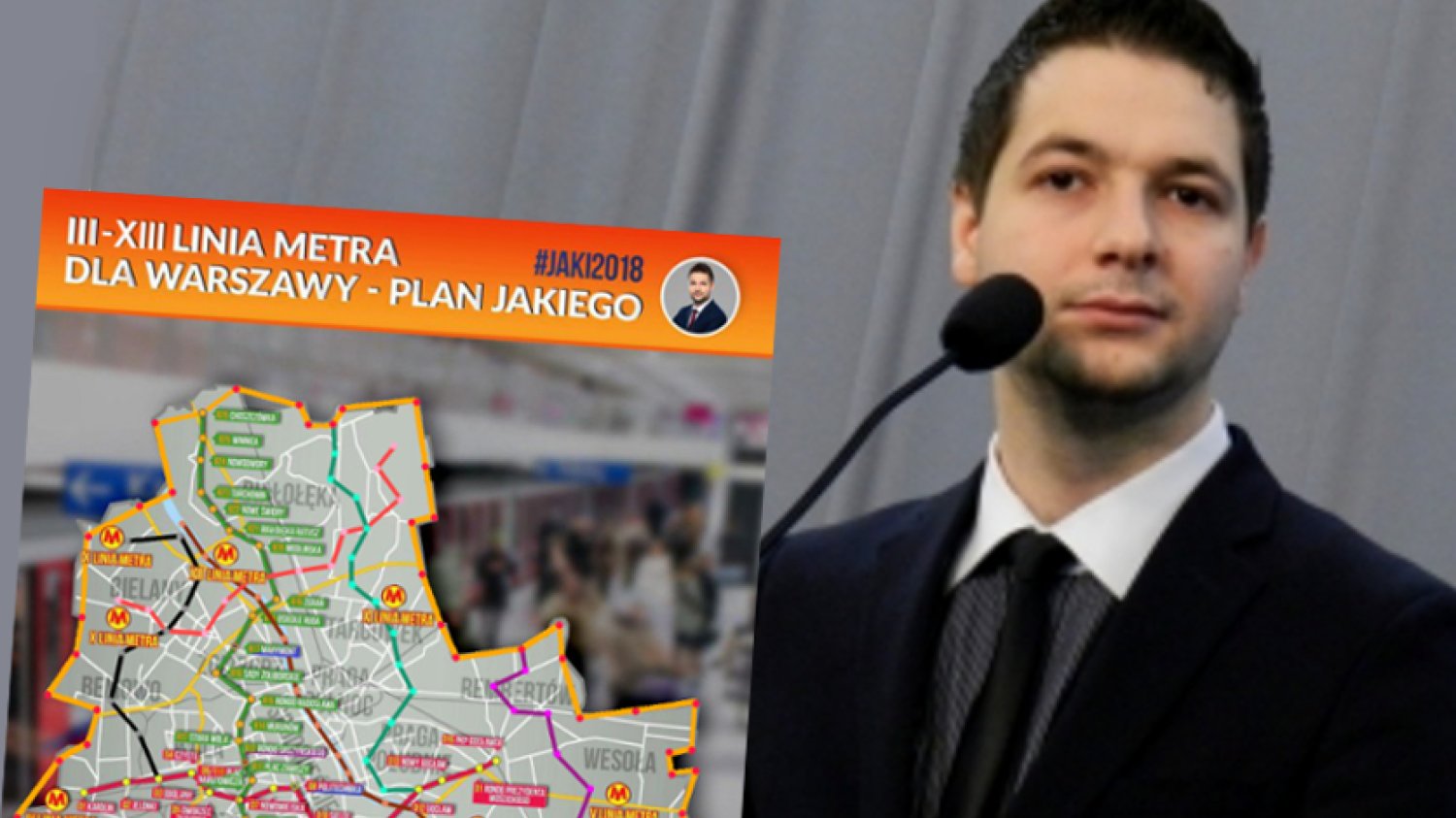 Patryk Jaki chce zbudować w Warszawie 11 nowych linii metra.