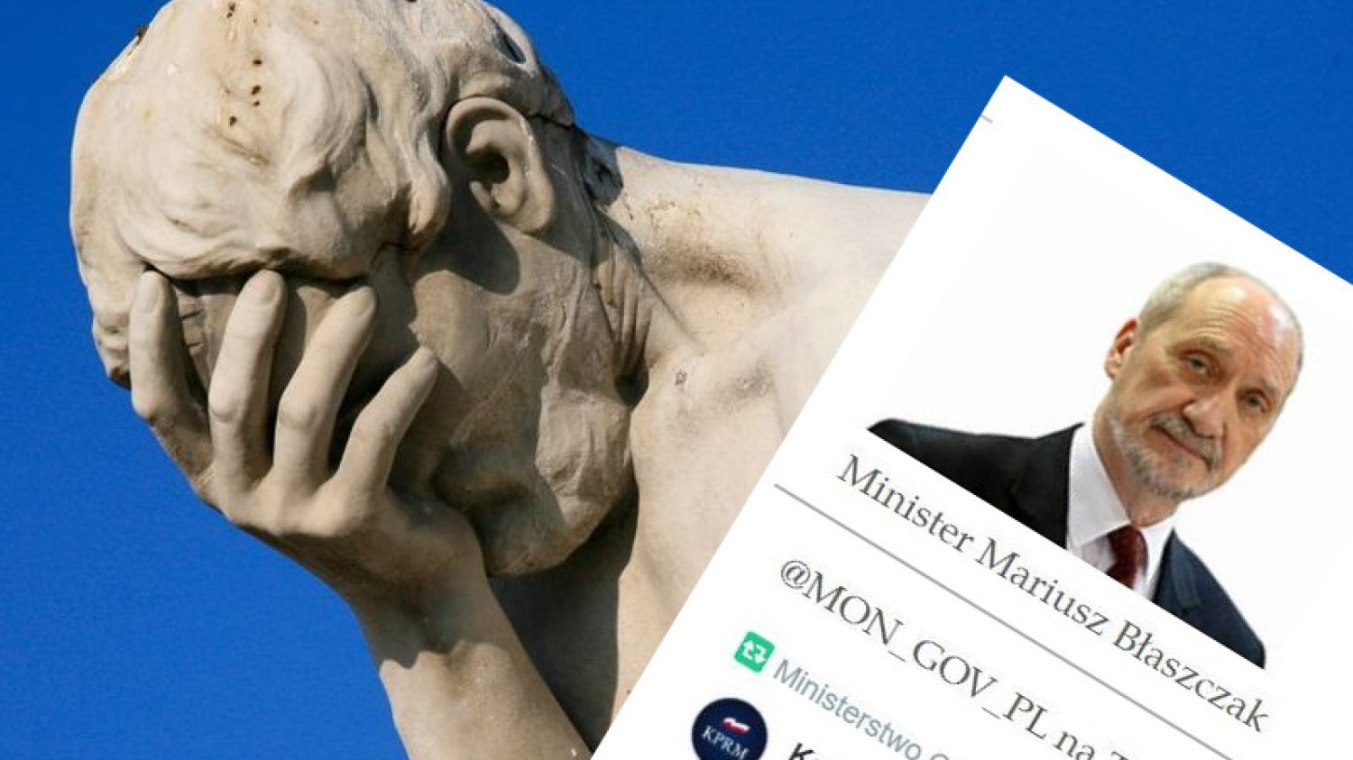 Strona internetowa pierwszy frontem wojny hybrydowej Antoniego Macierewicza z systemem, który go zniszczył.