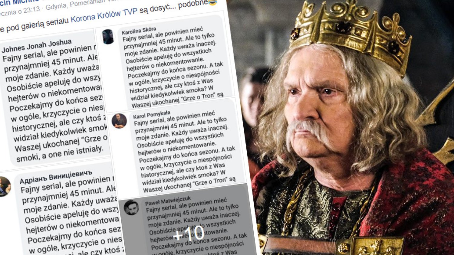 – Osobiście apeluję do wszystkich hejterów o niekomentowanie – podkreśla fanka "Korony Królów" w poruszającym komentarzu pod jednym z postów na Facebooku.