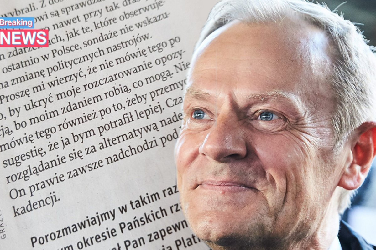 Donald Tusk jednym akapitem dał opozycji więcej nadziei niż wszystkie Schetyny i Plany Petru.