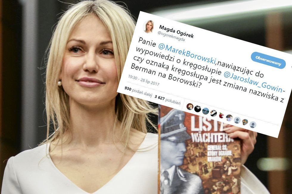 Magdalena Ogórek prezentuje minę samozadowolonia nr 13.