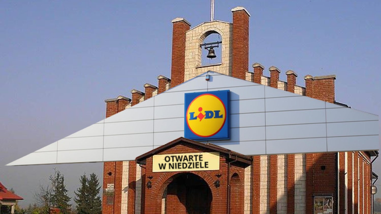 Jeden z udawanych Lidl na Mazowszu.
