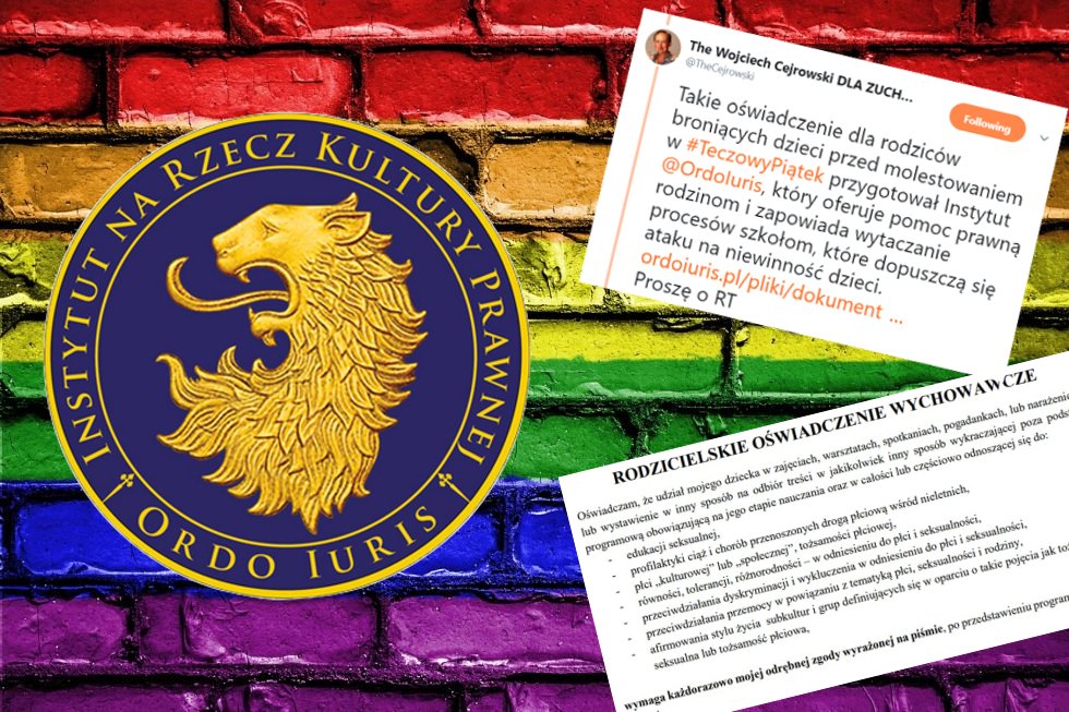 Fot. Twitter / Ordo Iuris | Fot. Twitter / Wojciech Cejrowski
