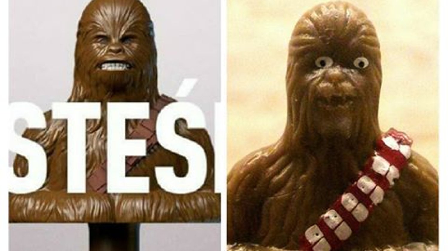 Figurkowy Chewbacca ze Stikeez Lidla nie wygląda jak ten w rzeczywistości. W ogóle nie wygląda:D