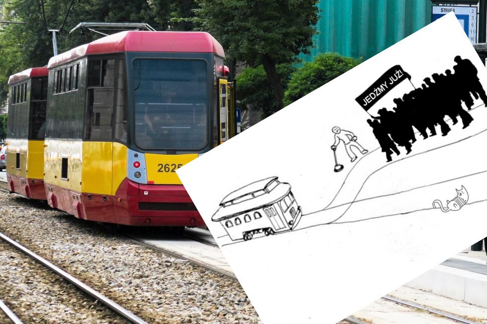 Motorniczy z Łodzi stanął przed dylematem wagonika. I wybrał dobrze.