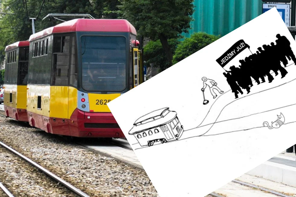 Motorniczy z Łodzi stanął przed dylematem wagonika. I wybrał dobrze.