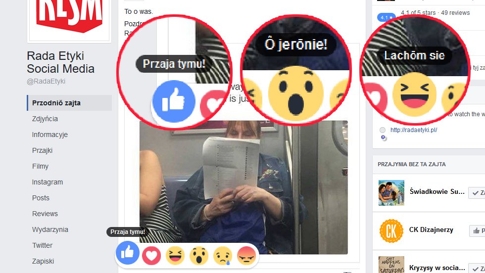 Profil Rady Etyki Social Media. Po Ślunsku.