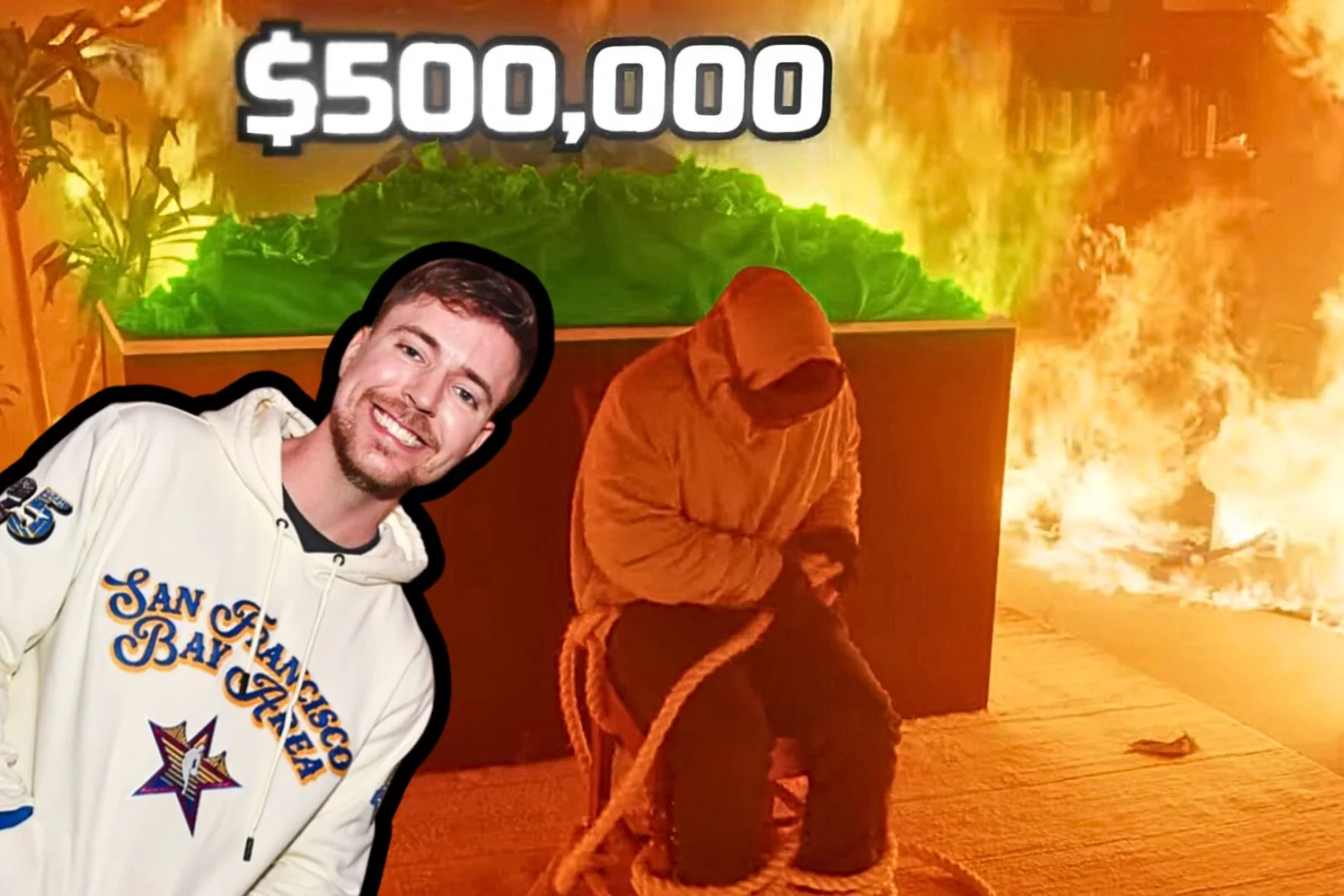 Dziwny berek. MrBeast płaci 500 tys. dolarów za przeżycie ucieczki z płonącego domu