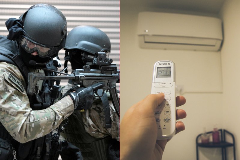 Policja błyskawicznie obezwładniła niebezpiecznego szaleńca.