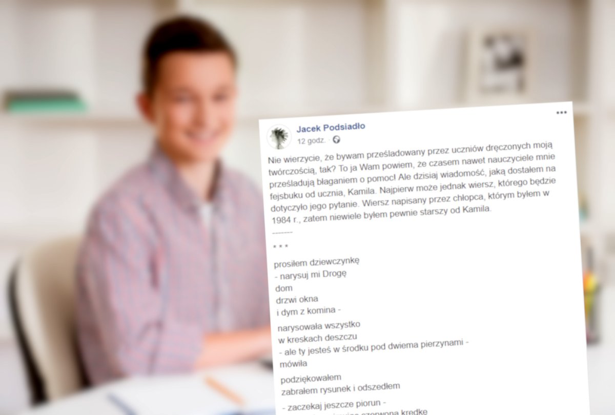 Jacek Podsiadło pomógł maturzyście w interpretacji swojego wiersza