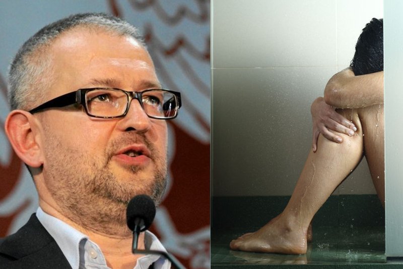 Rafał Ziemkiewicz i kobieta pod prysznicem