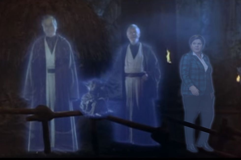 Beata Szydło zwycięska! Moc Ciemnej Strony Dartha Yarusa okazała się niewystarczająca.