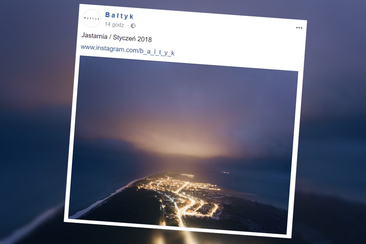 Jastarnia wrzuciła jedną fotkę i przebiła Zakopane.