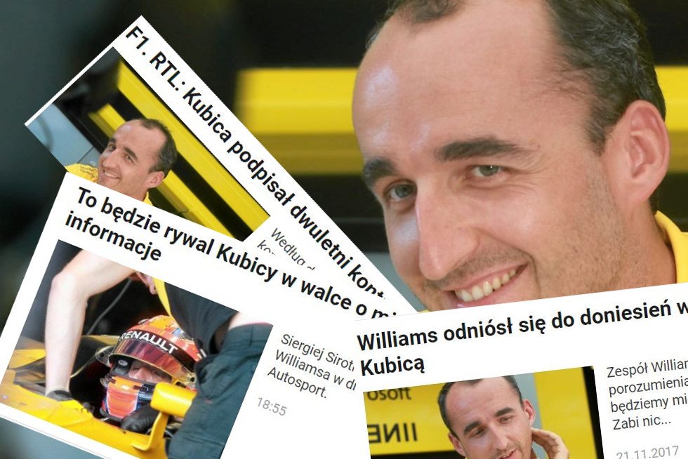 Gdyby Robert Kubica dostawał złotówkę za każdy nagłówek na portalach...