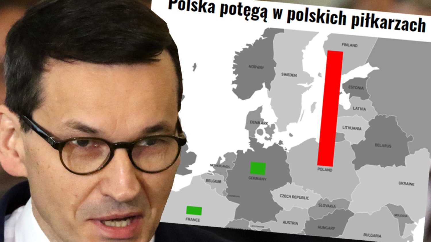 Mateusz Morawiecki jedzie do piłkarzy z prezentacją.