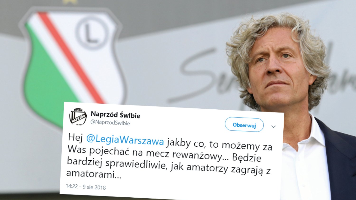 Drużyna z 8. ligi zastąpi Legię Warszawa.