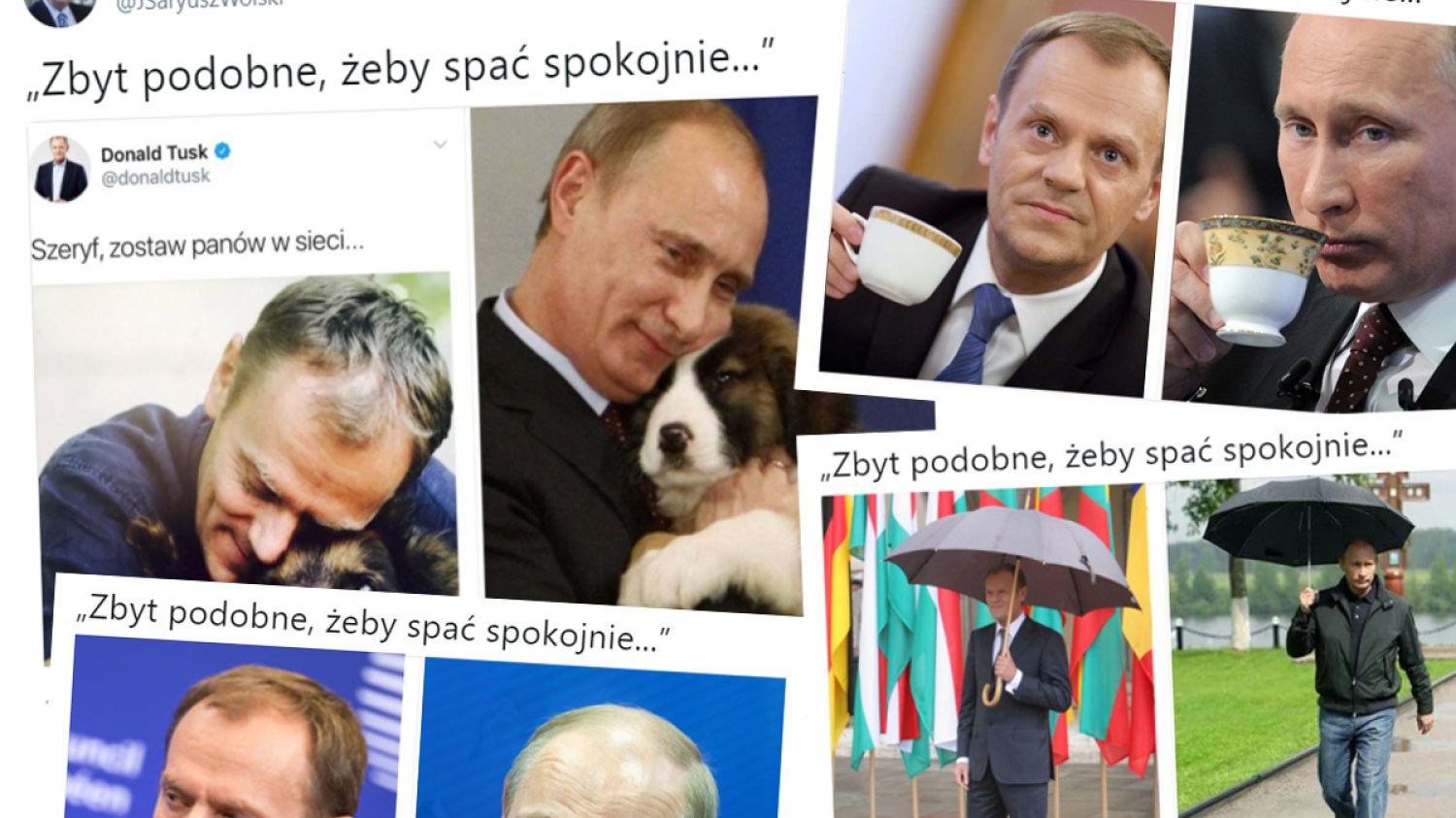 Tusk i Putin na tweecie Jacka Saryusza-Wolskiego