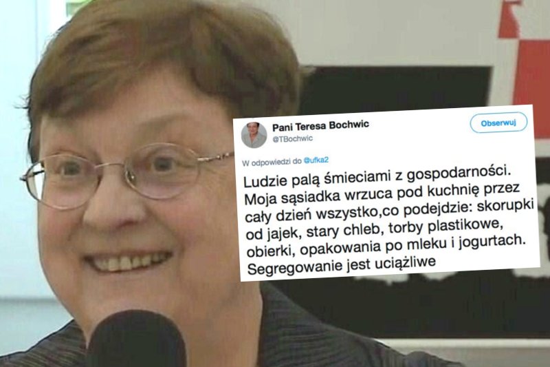 Czy można palić śmieciami? Teresa Bochwic udowadnia, że tak.
