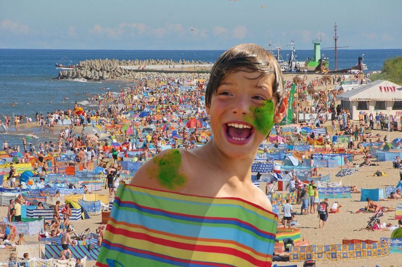 Zaplatane w parawan dziecko wpadło w sinice.