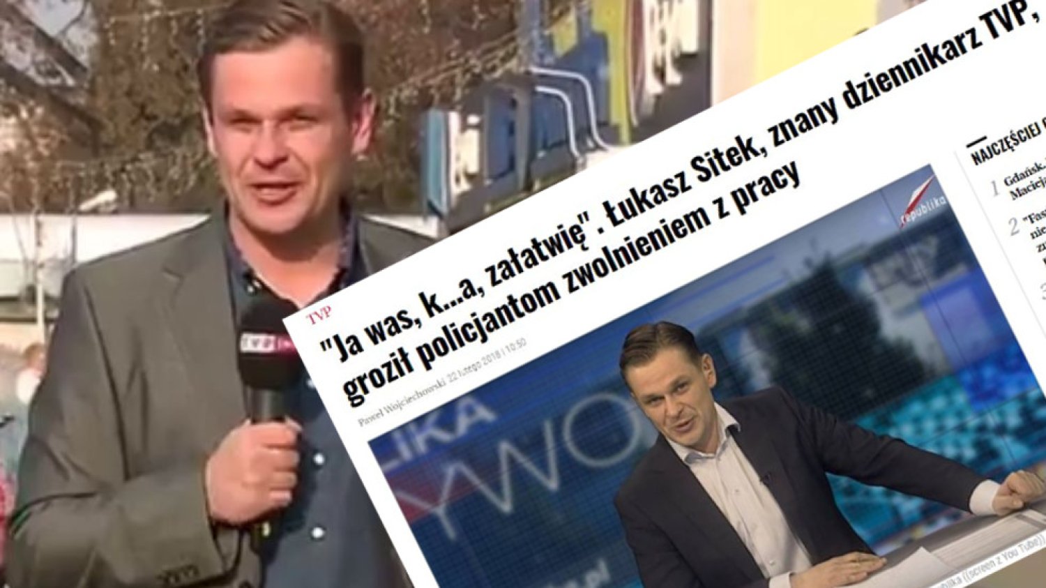 Łukasz Sitek przed i po.