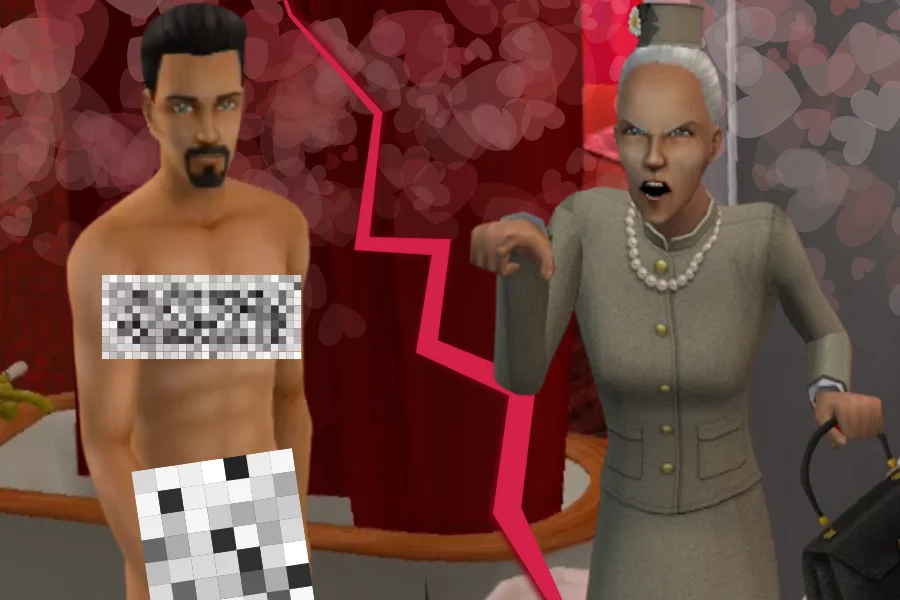 Fot. Youtube.com/MeriMari Simsy/kadr z gry The Sims, CANVA