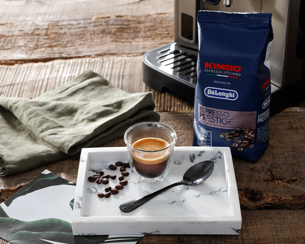 Kawa Kimbo x Delonghi Espresso Prestige z gotowym espresso